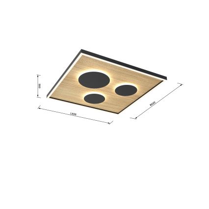 Wofi 9012-306L - LED Dimbar taklampa DIJON LED/40W/230V