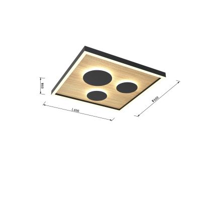 Wofi 9012-306S - LED dimbar taklampa DIJON LED/26W/230V