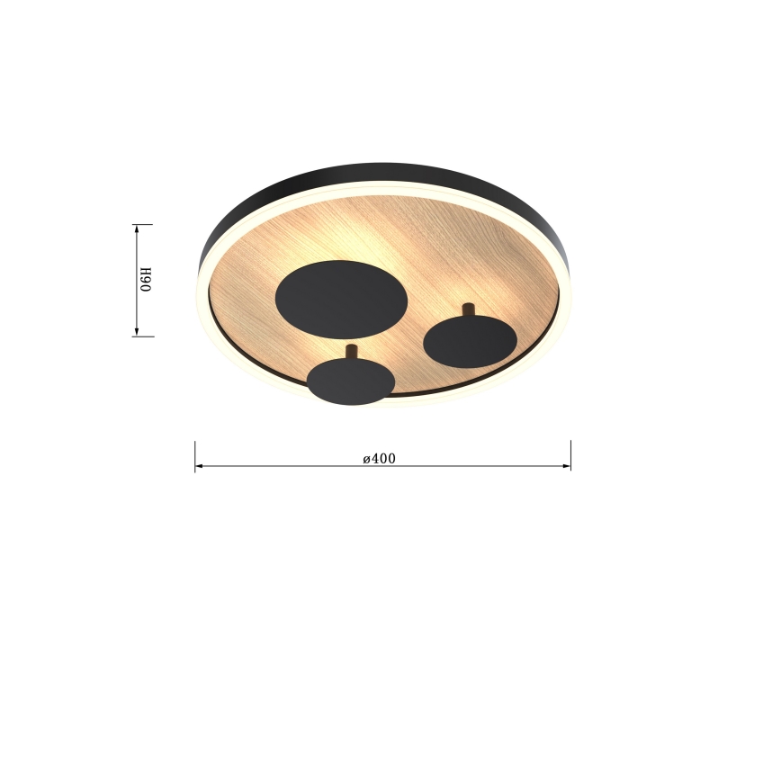 Wofi 9013-306S - LED dimbar taklampa REIMS LED/26W/230V