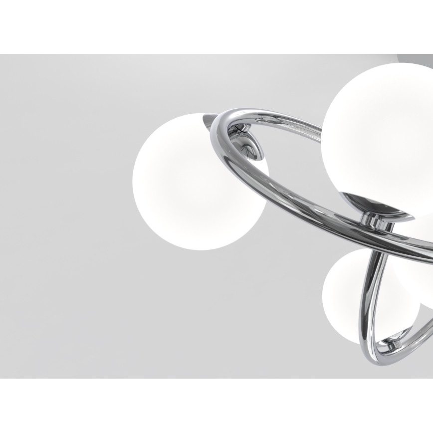 Wofi 9014-807 - LED fäst ljuskrona NANCY 8xG9/3,5W/230V skinande krom