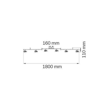 Wofi 9026.06.64.5000 - LED spotlight ZARA 6xLED/5,2W/230V