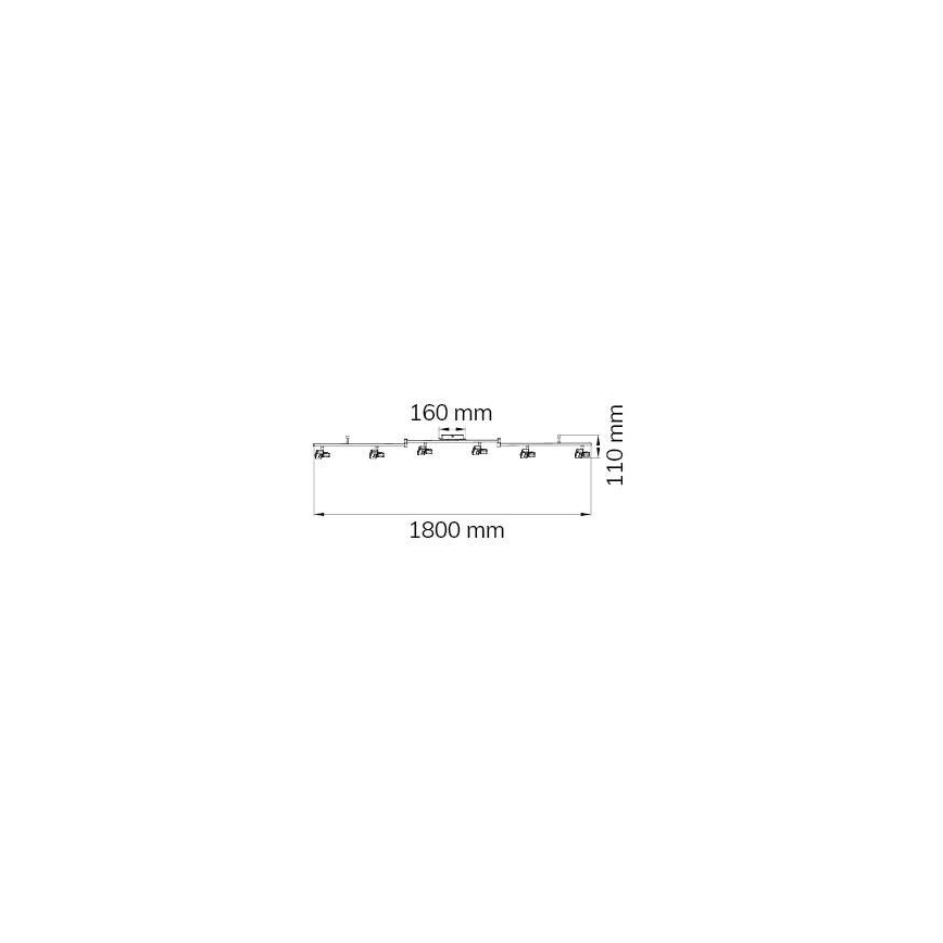 Wofi 9026.06.64.5000 - LED spotlight ZARA 6xLED/5,2W/230V