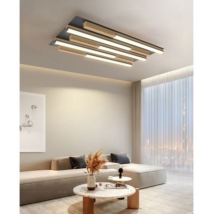 Wofi 9031-506S  - LED Dimbar taklampa PALERMO LED/34W/230V gummiträd
