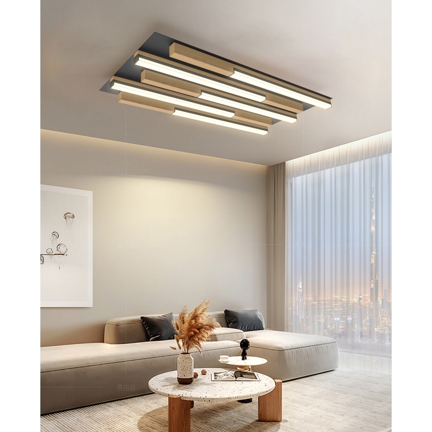Wofi 9031-506S  - LED Dimbar taklampa PALERMO LED/34W/230V gummiträd