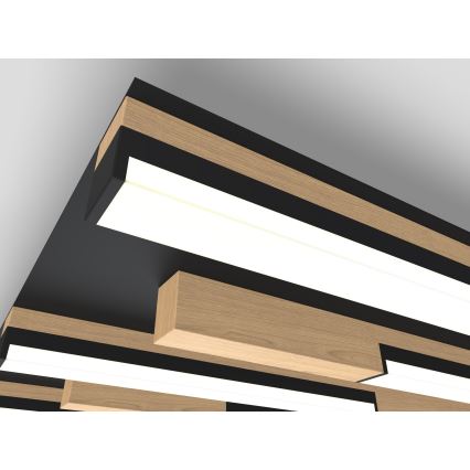 Wofi 9031-506S  - LED Dimbar taklampa PALERMO LED/34W/230V gummiträd