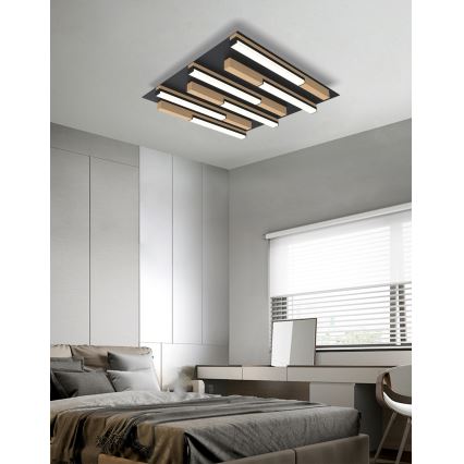 Wofi 9031-606 - LED Dimbart takarmatur PALERMO LED/26W/230V gummiträd
