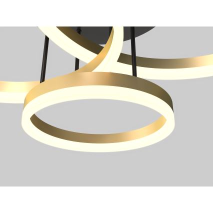 Wofi 9049-401 - LED dimbar taklampa PERPIGNAN LED/51W/230V guld