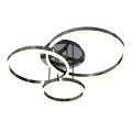 Wofi 9049-405 - LED Dimbar taklampa PERPIGNAN LED/51W/230V svart/glansig krom