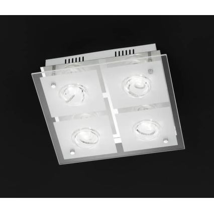 Wofi 9105.04.01.6300 - LED taklampa TYRA 4xLED/4W/230V