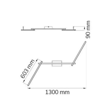 Wofi 9163.03.01.0000 - LED fäst ljuskrona CLAY 3xLED/10W/230V