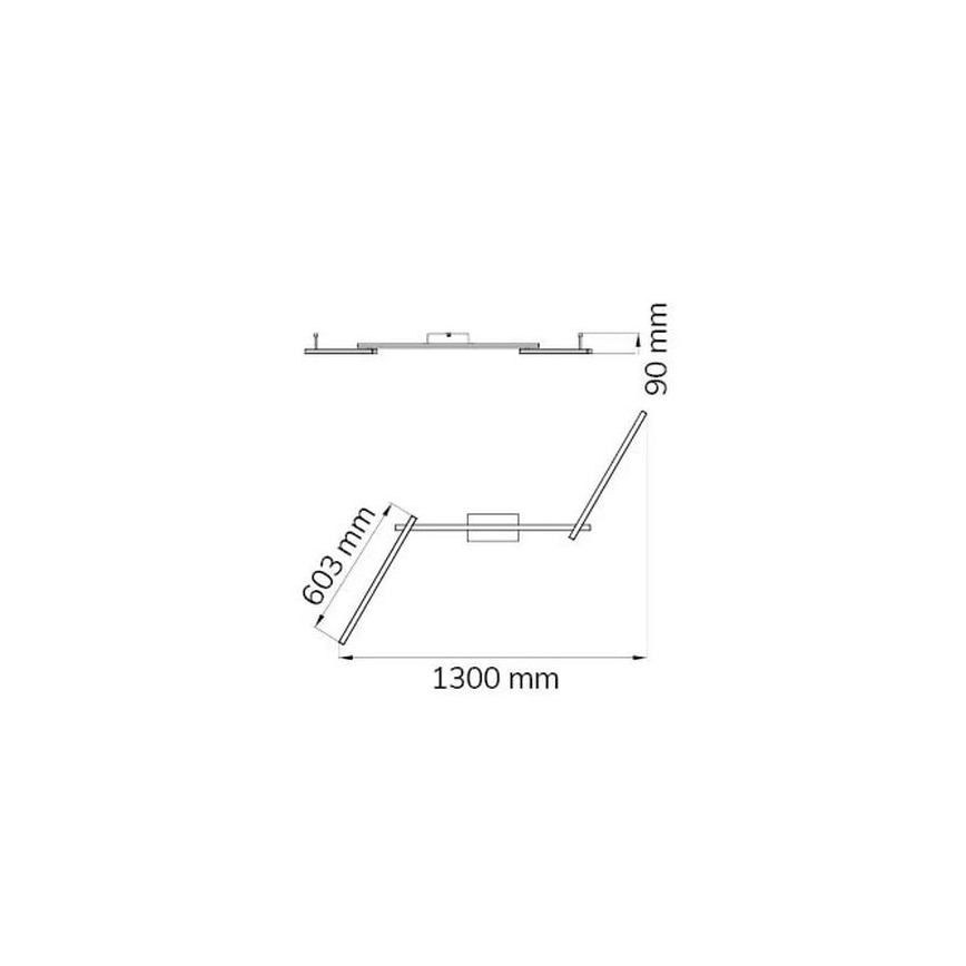 Wofi 9163.03.01.0000 - LED fäst ljuskrona CLAY 3xLED/10W/230V