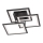 Wofi 9243.03.10.9300 - LED Dimbar taklampa MODESTO LED/33W/230V