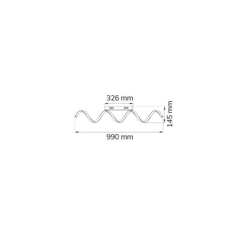 Wofi 9398.01.15.7000 - Dimbar LED ytmonterad ljuskrona RUSSELL LED/32W/230V
