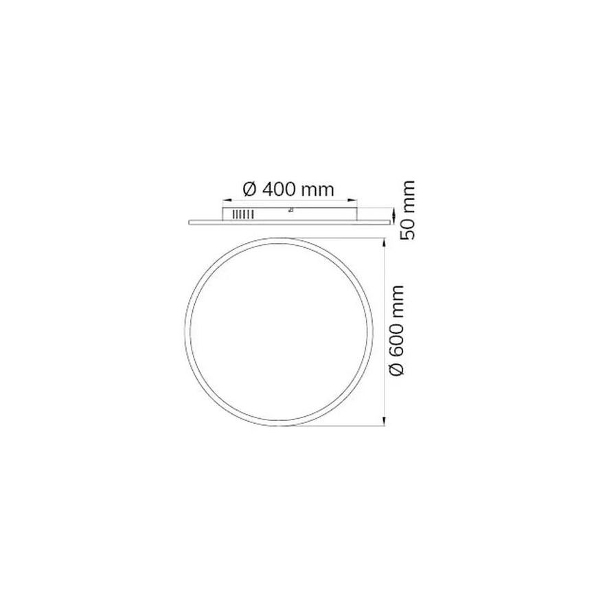 Wofi 9457.01.70.9600 - LED Dimbar taklampa LINOX LED/34W/230V 3000-6000K + fjärrkontroll