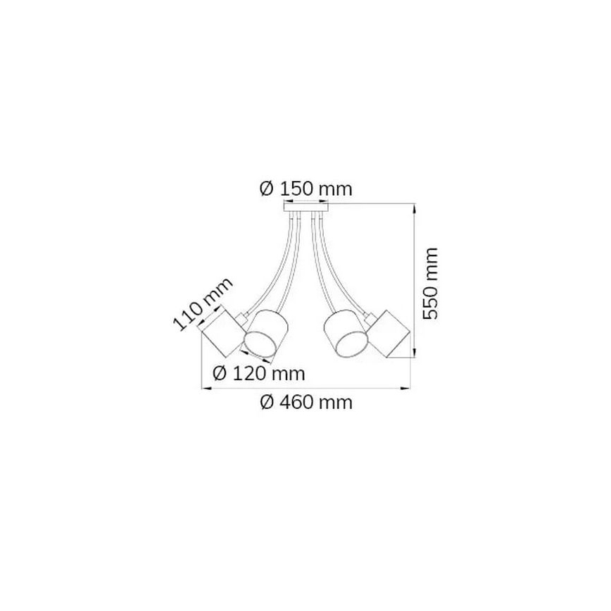Wofi 9609.06.10.9000 - Pendelkrona CHARME 6xE14/40W/230V