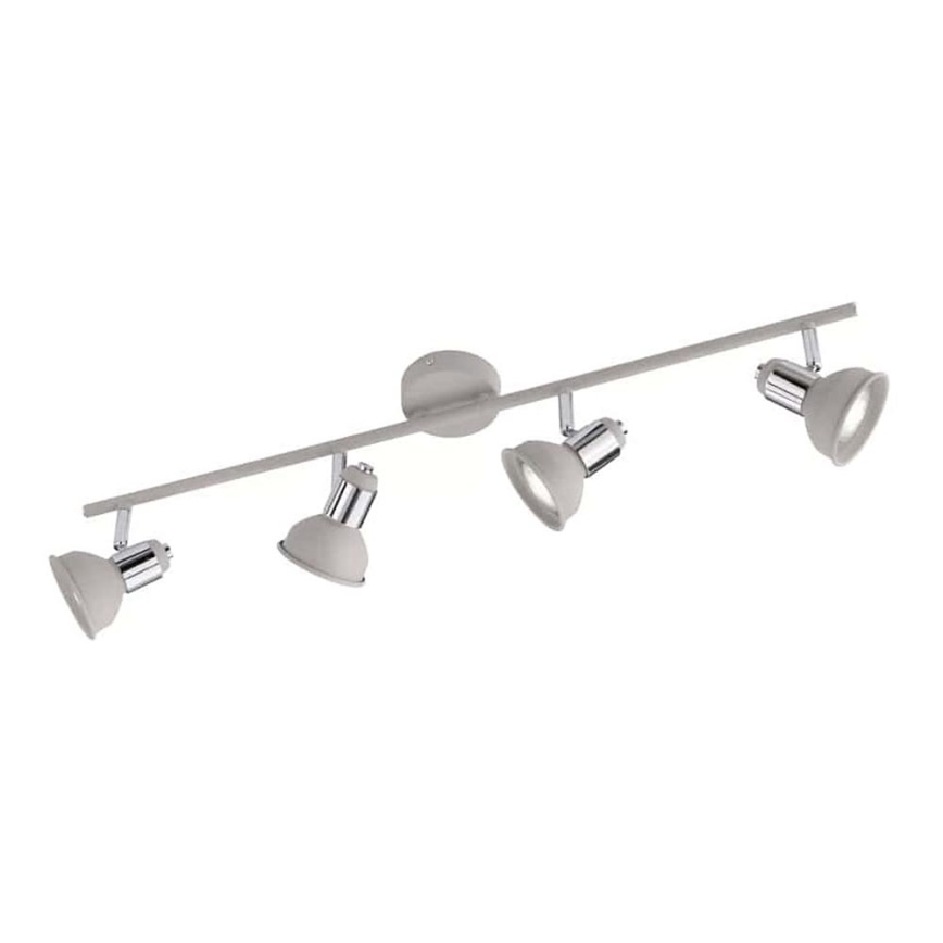 Wofi 984104509000 - Spotlight ISABEL 4xGU10/28W/230V grå