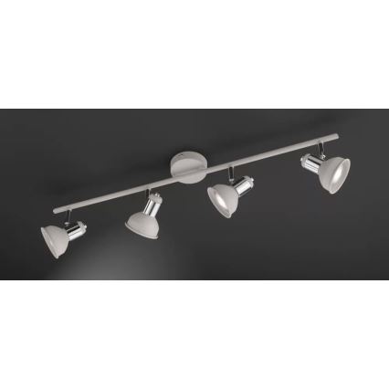 Wofi 984104509000 - Spotlight ISABEL 4xGU10/28W/230V grå