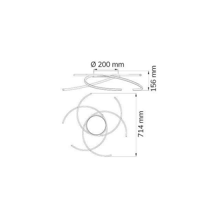 Wofi - LED taklampa JULS LED/24W/230V