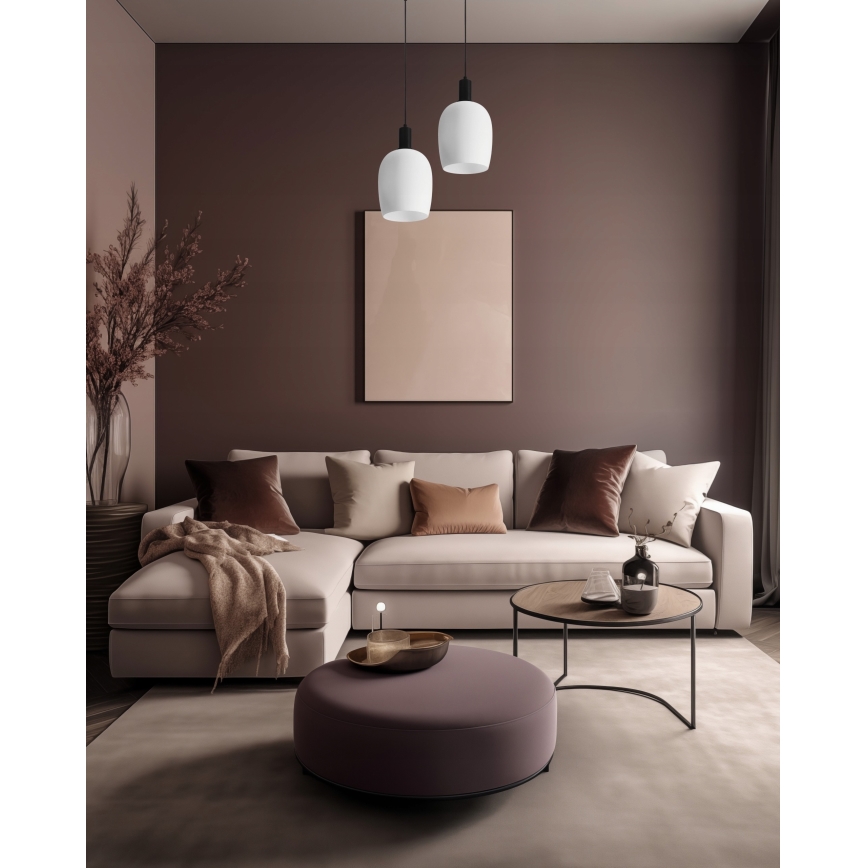 WOLKEN hängande lampa 1xE27/40W/230V vit/svart