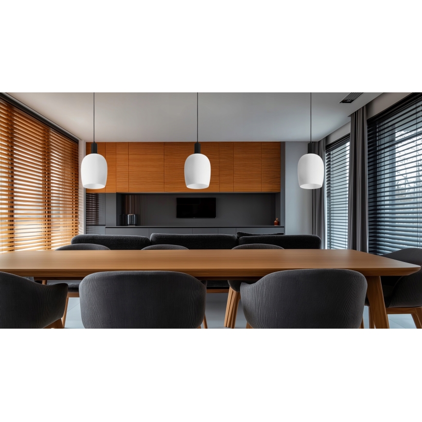 WOLKEN hängande lampa 1xE27/40W/230V vit/svart