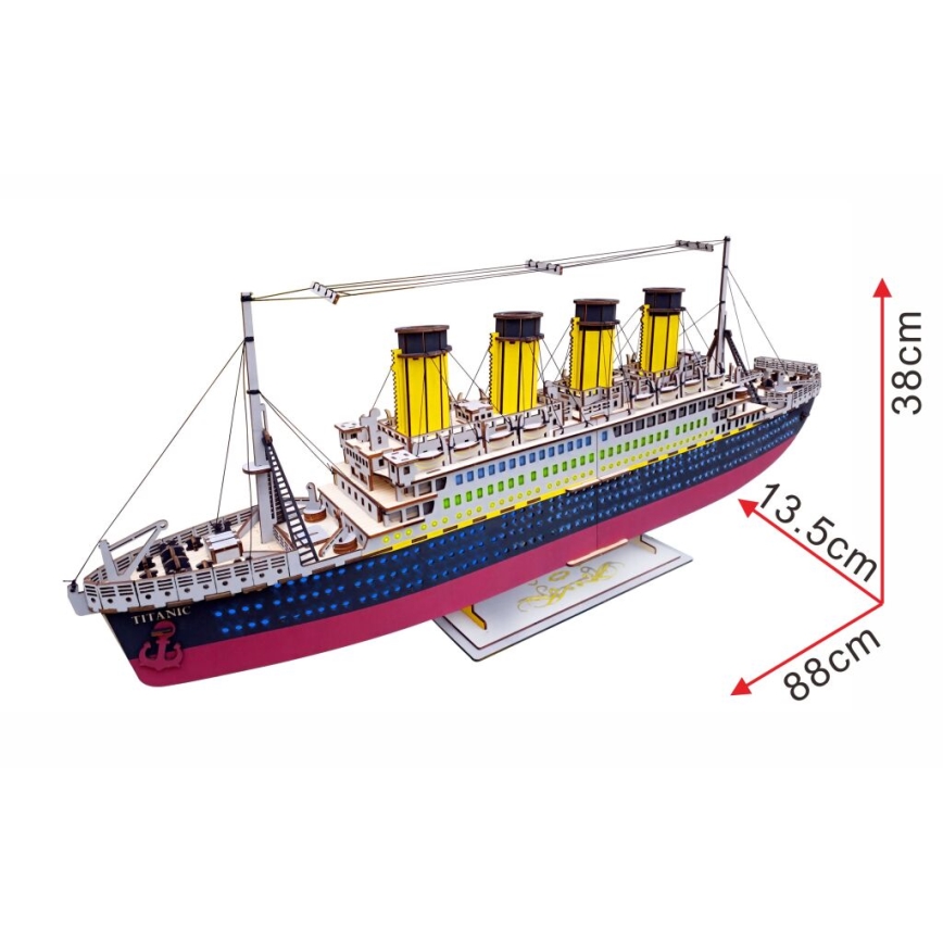 Woodcraft - Trä 3D puzzle Titanic