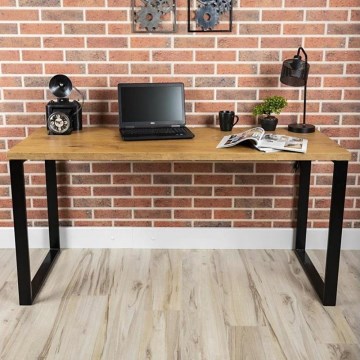 Work table BLAT 160x60 cm svart/brun