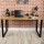 Work table BLAT 160x60 cm svart/brun