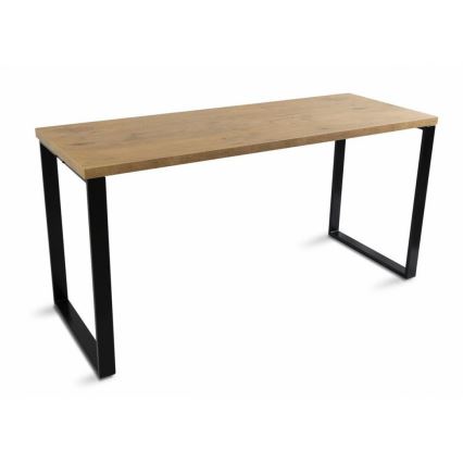 Work table BLAT 160x60 cm svart/brun