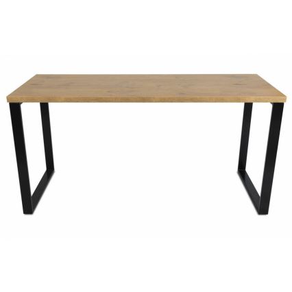 Work table BLAT 160x60 cm svart/brun
