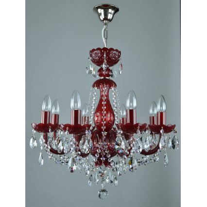 Wranovsky JWZ101083101 - Kristallkrona med kedja BRILLIANT 8xE14/40W/230V