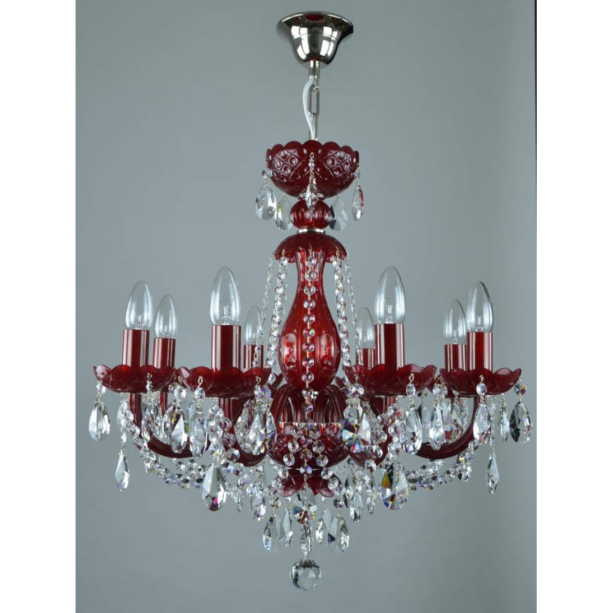 Wranovsky JWZ101083101 - Kristallkrona med kedja BRILLIANT 8xE14/40W/230V