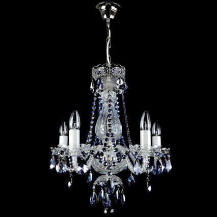 Wranovsky JWZ102052101 - Kristallkrona med kedja DE LUXE 5xE14/40W/230V