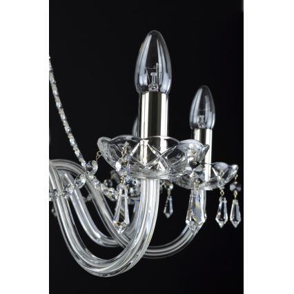 Wranovsky JWZ117082101 - Kristallkrona med kedja BONTON 8xE14/40W/230V