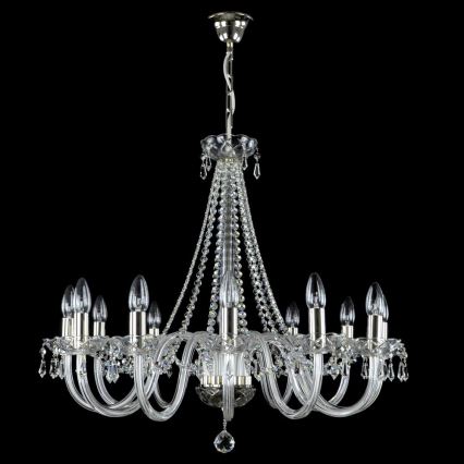 Wranovsky JWZ117122101 - Kristallkrona med kedja BONTON 12xE14/40W/230V