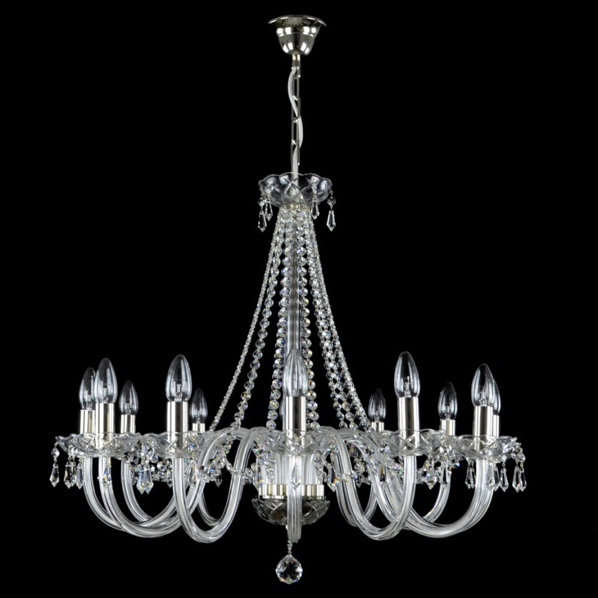 Wranovsky JWZ117122101 - Kristallkrona med kedja BONTON 12xE14/40W/230V