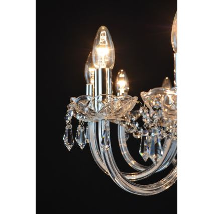 Wranovsky JWZ117122101 - Kristallkrona med kedja BONTON 12xE14/40W/230V