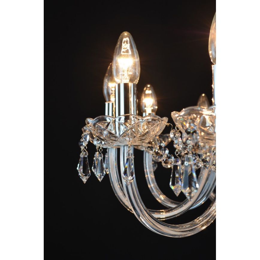 Wranovsky JWZ117122101 - Kristallkrona med kedja BONTON 12xE14/40W/230V