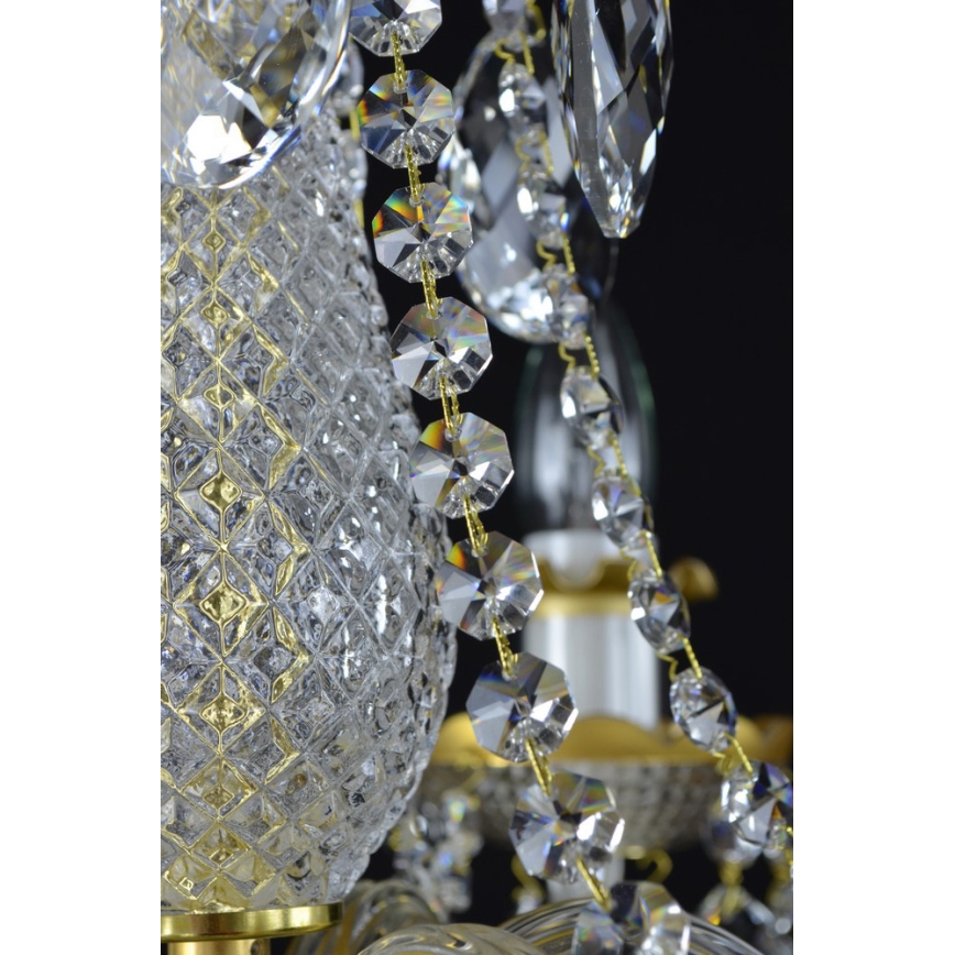 Wranovsky JWZ148062100 - Kristallkrona med kedja DIAMANT 6xE14/40W/230V
