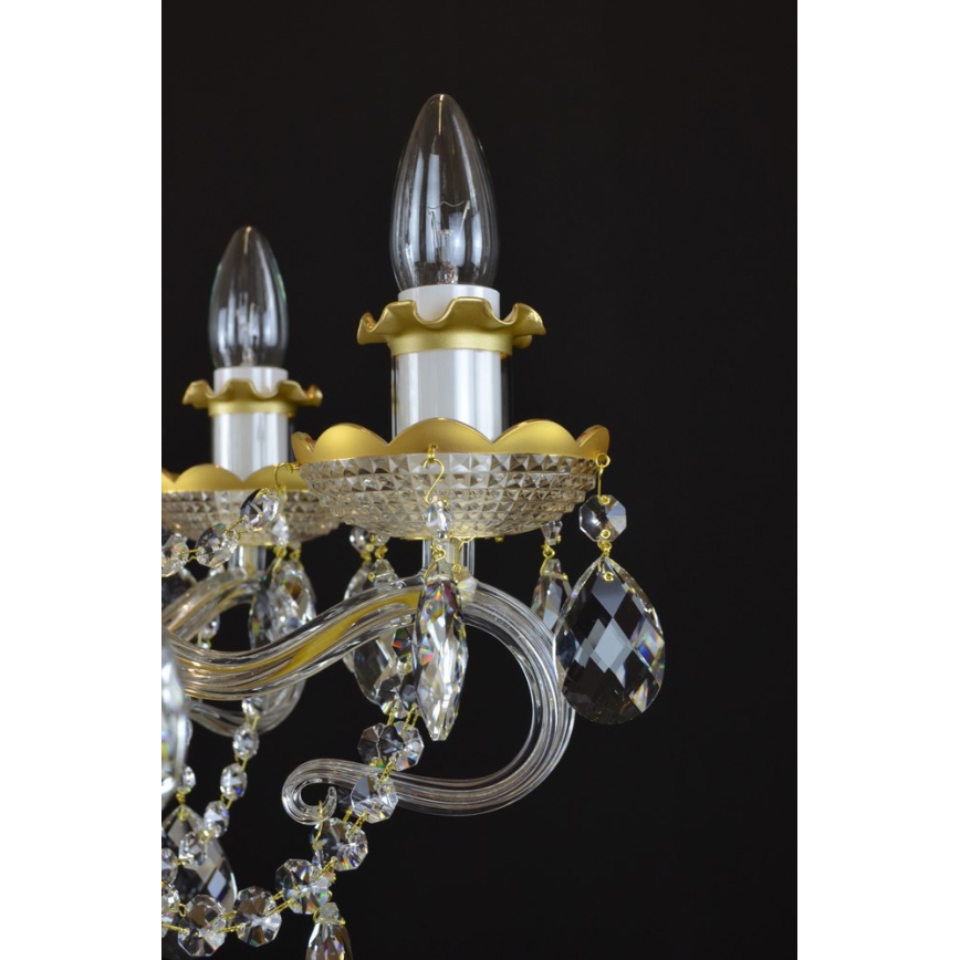 Wranovsky JWZ148062100 - Kristallkrona med kedja DIAMANT 6xE14/40W/230V