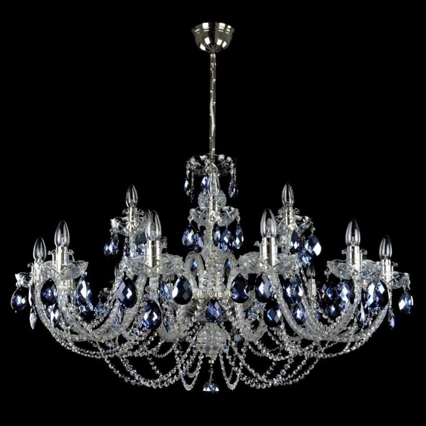 Wranovsky JWZ166182231 - Kristallkrona med kedja OCEAN 18xE14/40W/230V