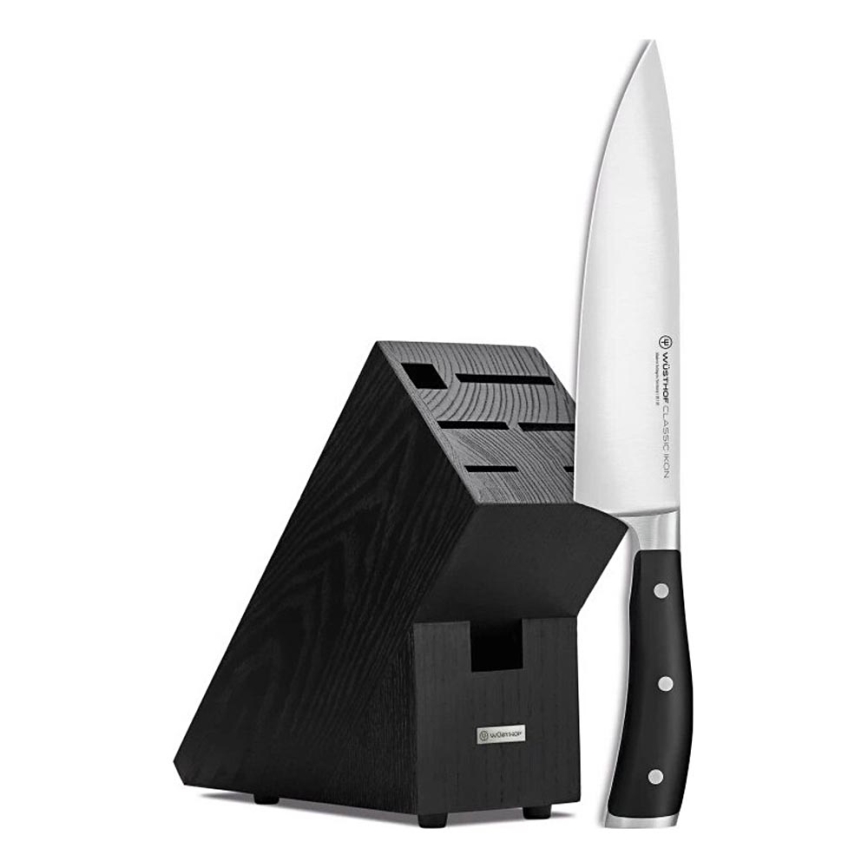 Wüsthof - Kockkniv CLASSIC IKON 20 cm in a stativ bok/svart