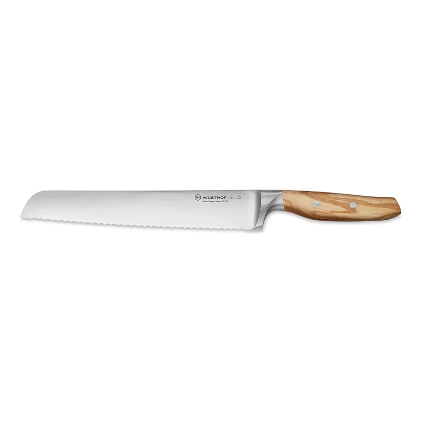 Wüsthof - Köksbrödkniv AMICI 23 cm olivträ