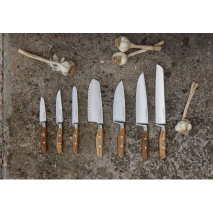 Wüsthof - Kökskniv santoku AMICI 17 cm olivträ