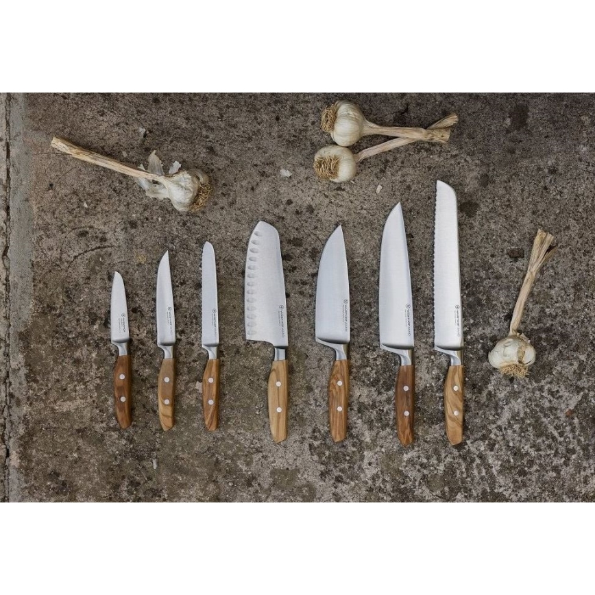 Wüsthof - Kökskniv santoku AMICI 17 cm olivträ