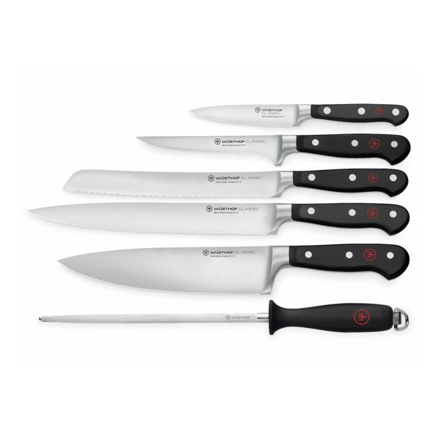 Wüsthof - Set med köksknivar CLASSIC 6 delar svart