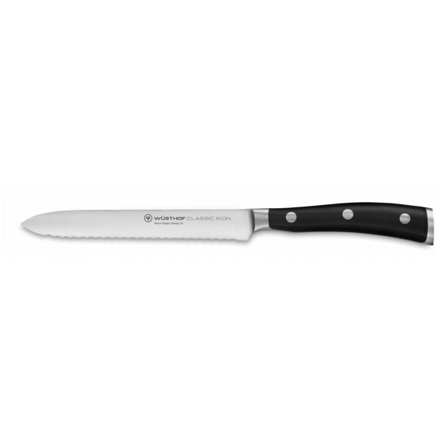 Wüsthof - Set med köksknivar i ett stativ CLASSIC IKON 7 delar ask/svart