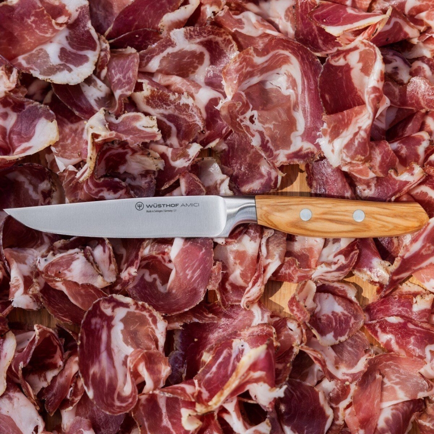 Wüsthof - Steak knife AMICI 12 cm olivträ