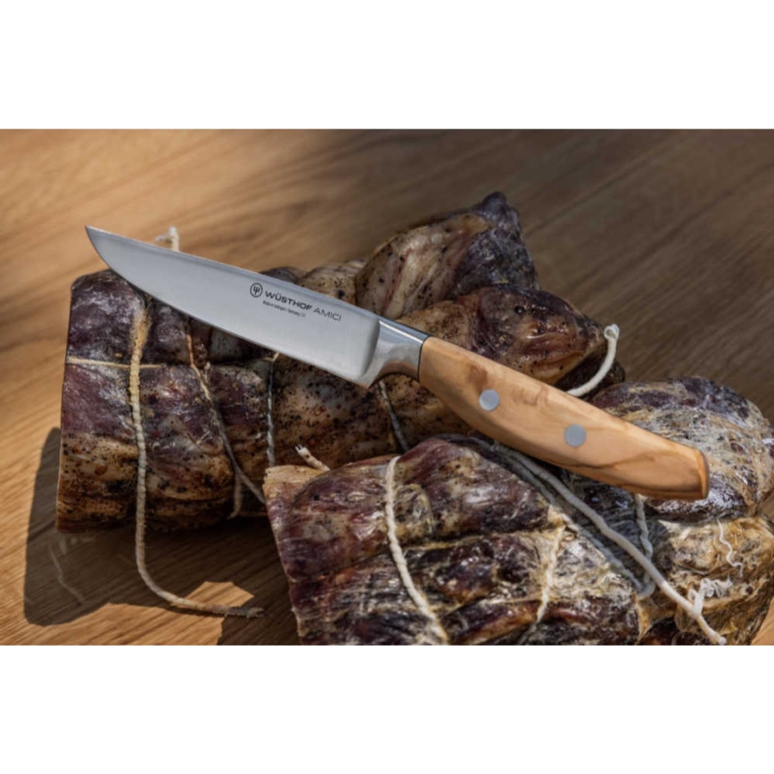 Wüsthof - Steak knife AMICI 12 cm olivträ
