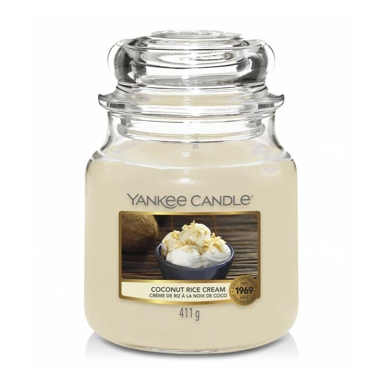 Yankee Candle - Doftljus COCONUT RICE CREAM medium 411g 65-75 tim.