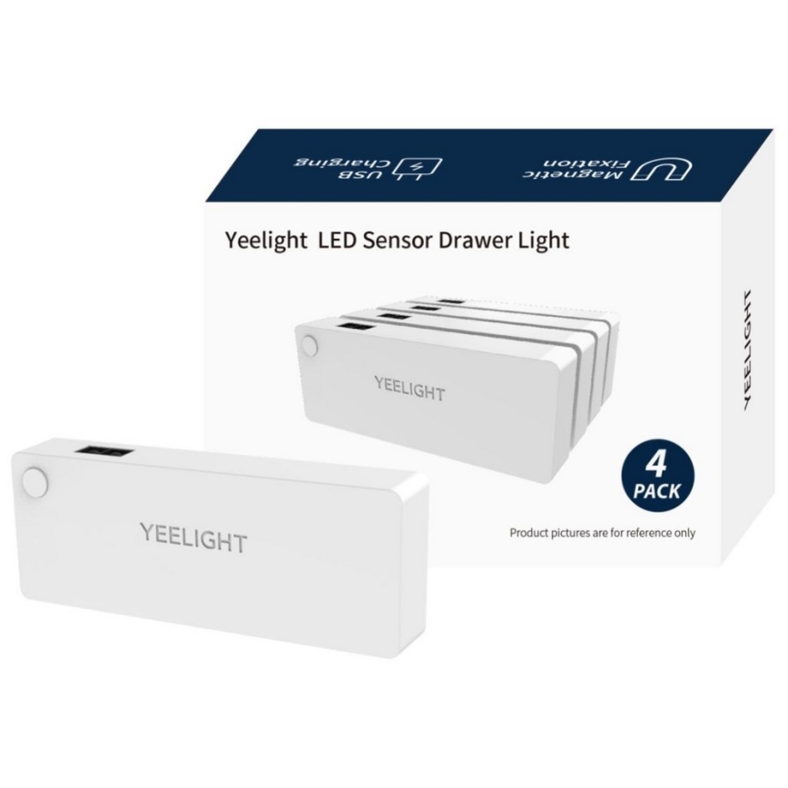 Yeelight - KIT 4x LED Möbelbelysning med en sensor LED/0,15W/5V 2700K 300 mAh